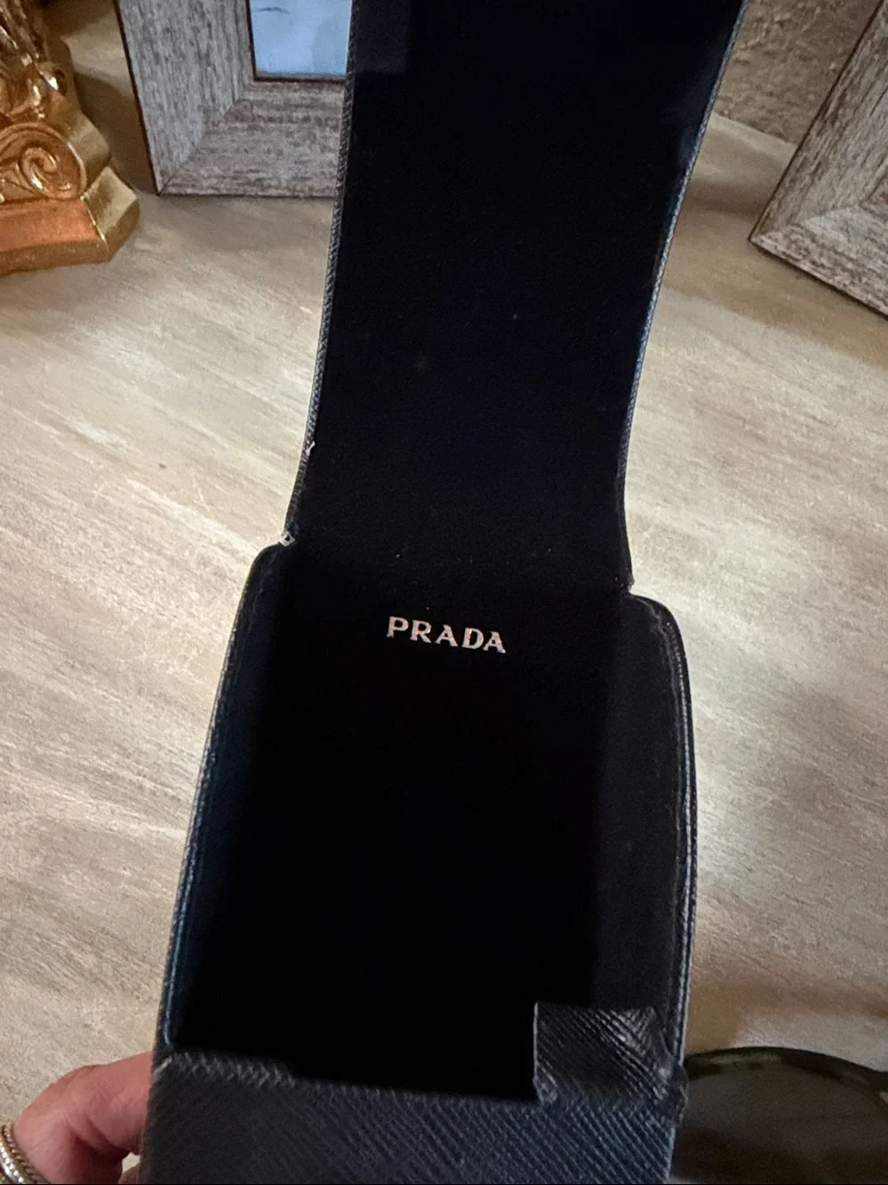 Prada White Tortoiseshell Sunnies  . Excellent cond. w/ case